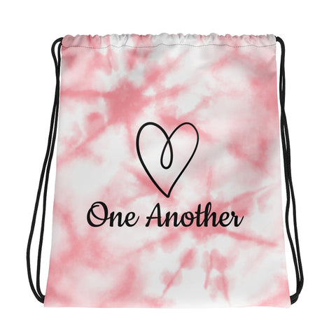 Love One Another Drawstring Bag